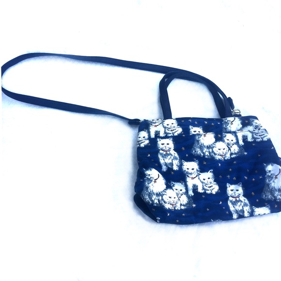 Handbags - 😸Cat Purse😻 Blue & Black with gold stars ✨